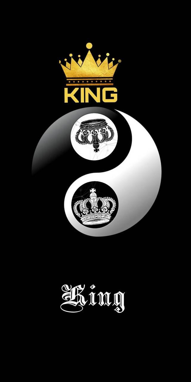 Yin And Yang King And Queen Crown Wallpaper