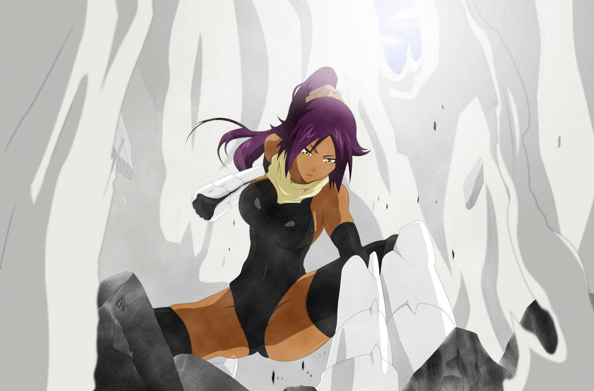 Download free Yoruichi Shihouin Punch Wallpaper - MrWallpaper.com