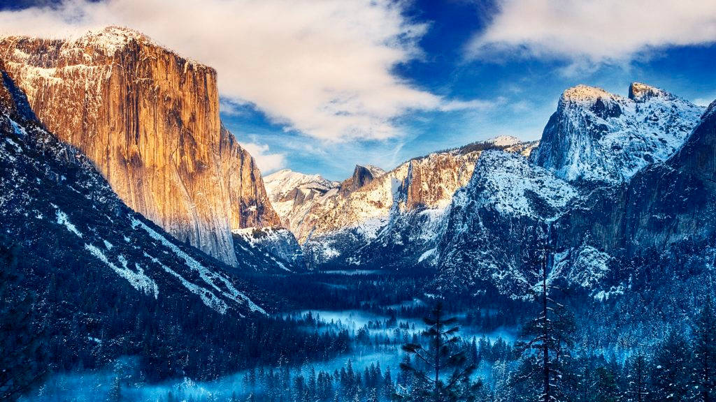 Yosemite Falls Trail 4k Desktop Wallpaper