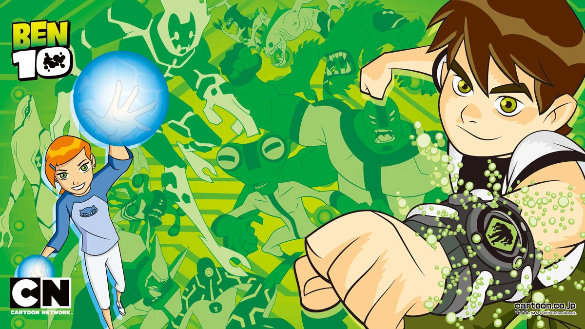 Young Ben 10 Omnitrix With Gwen Wallpaper