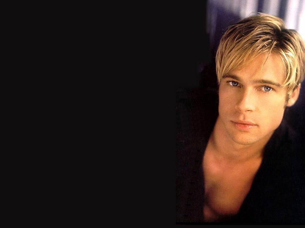 Young Blonde Brad Pitt Wallpaper