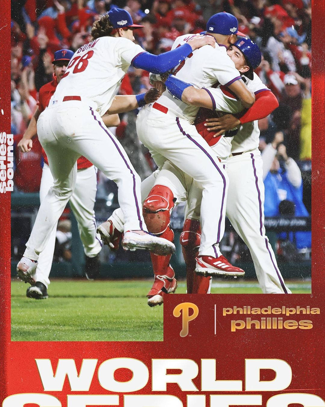 Zach Eflin Group Hug World Series Wallpaper