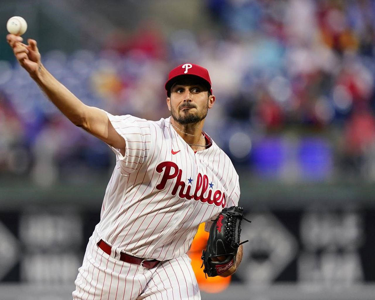 Zach Eflin Mid-pitch Baseball Wallpaper