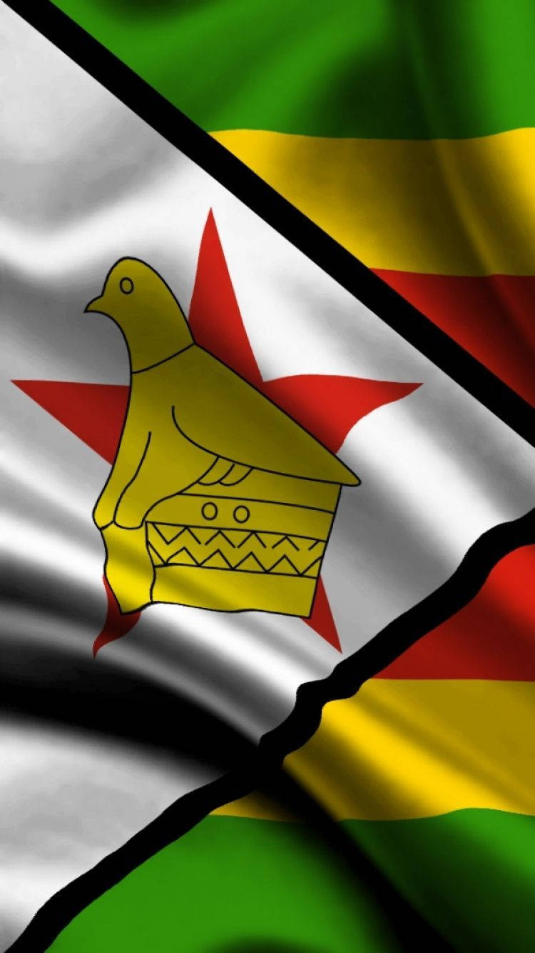 Zimbabwe Close-up Flag Wallpaper