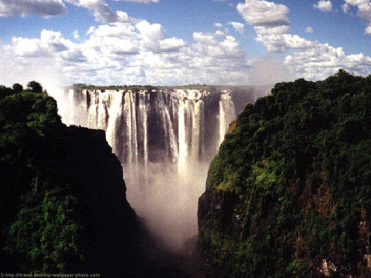 Zimbabwe's Powerful Waterfalls Wallpaper