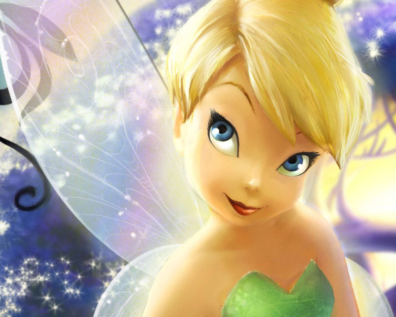 Zoomed In Shot Of Tinkerbell Wallpaper