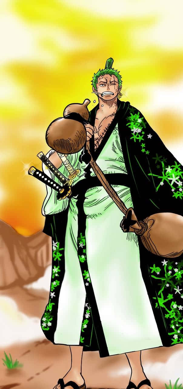 Zoro Wano In Pain Wallpaper
