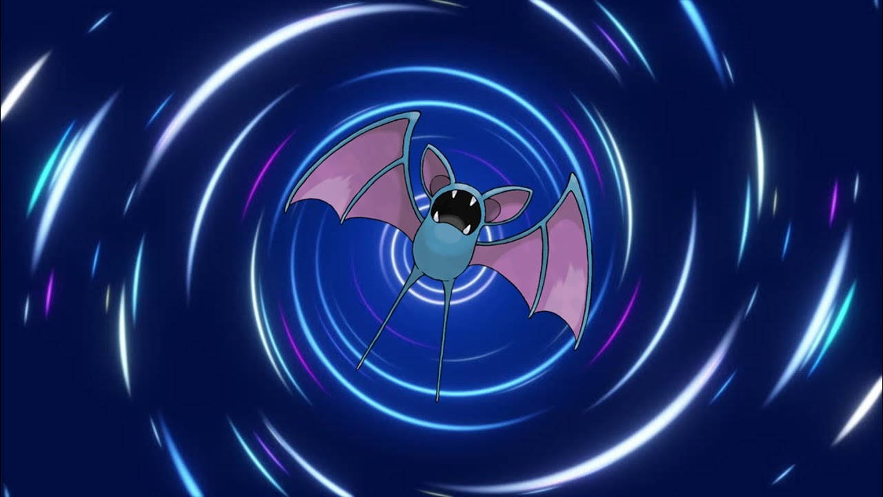 Zubat In Whirlwind Wallpaper