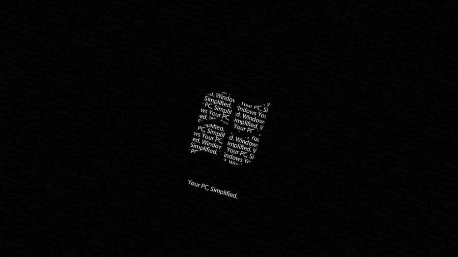 1920x1080 Black Microsoft Windows Text Logo Wallpaper