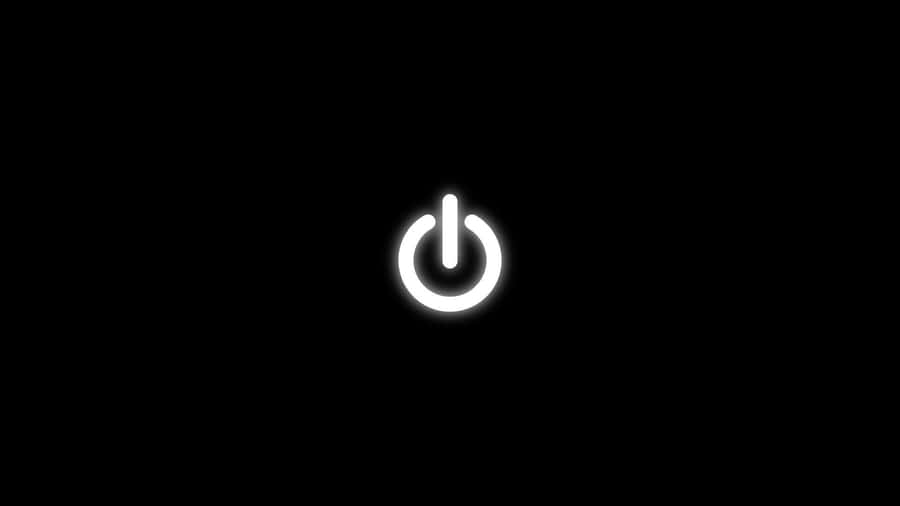 1920x1080 Black Power Button Wallpaper