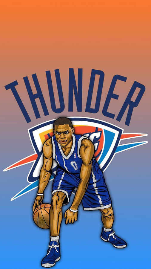 2 Nba Players Engage In An Intense Match On The Court. Wallpaper