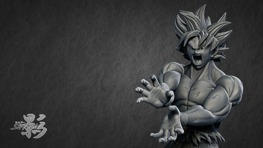 3d Gray Goku Ultra Instinct Wallpaper