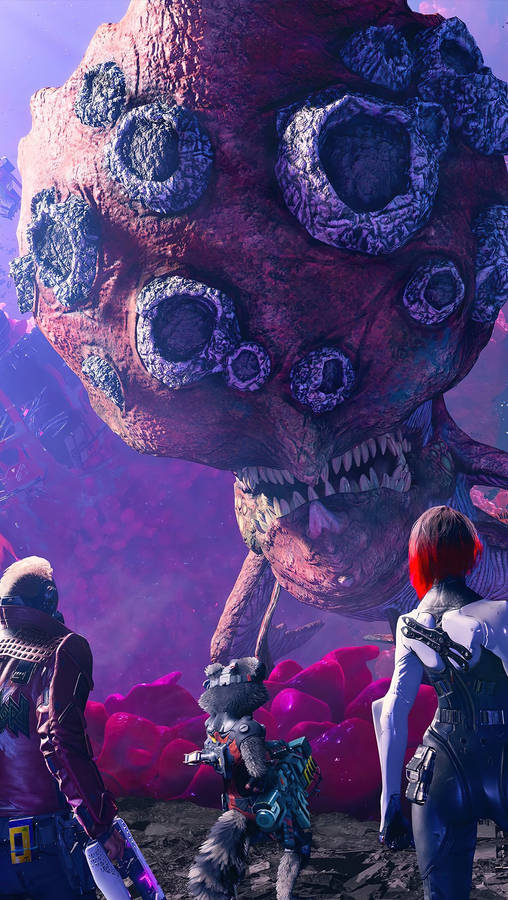 4k Guardians Of The Galaxy Huge Monster Wallpaper