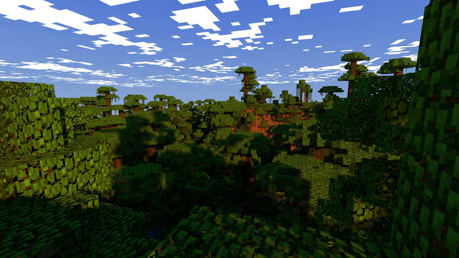 Download free 4k Minecraft Forest Landscape Wallpaper - MrWallpaper.com