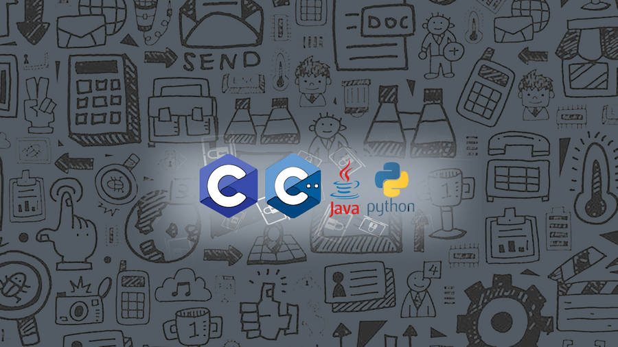 4k Programming Application Logos Wallpaper