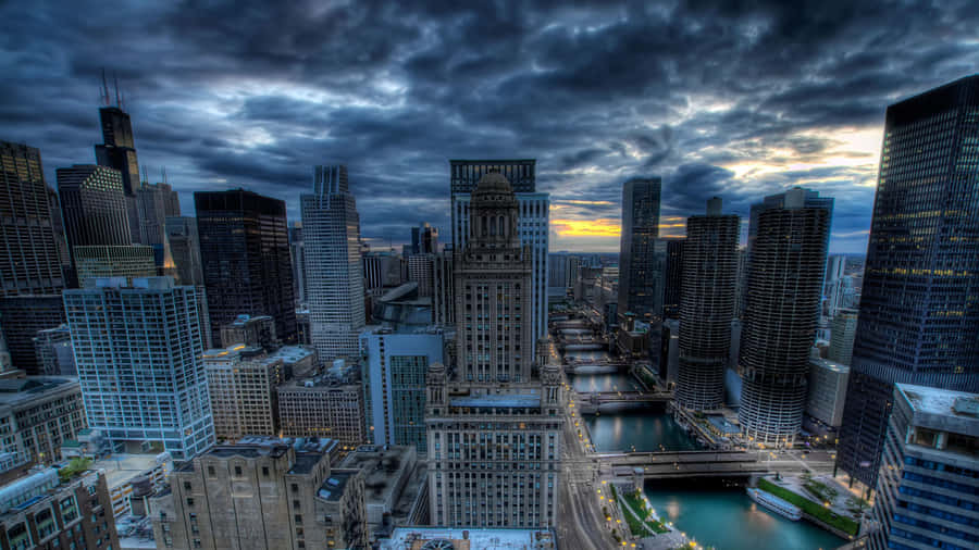 4k Ultra Hd Chicago Buildings Wallpaper