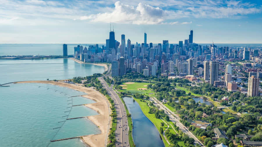 4k Ultra Hd Chicago Landscape Wallpaper