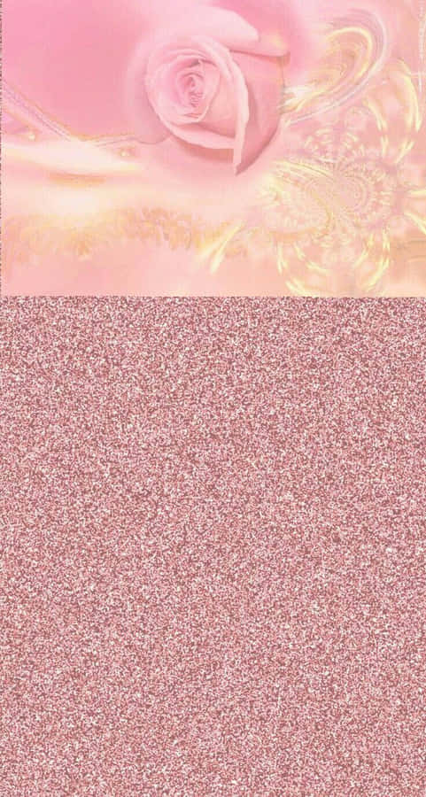 A Beautiful Sunset Radiates Light Pink And Golden Hues Wallpaper