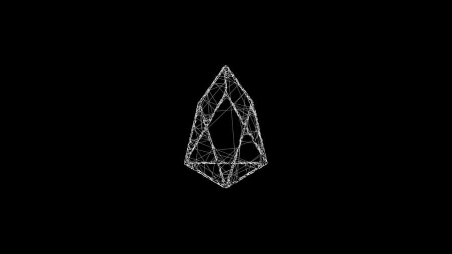 A Black Background With A White Diamond Wallpaper