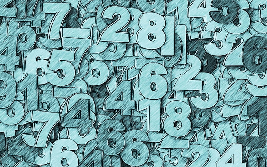 Scattered Numbers Wallpaper for Background Stock Illustration -  Illustration of design, seven: 166001363