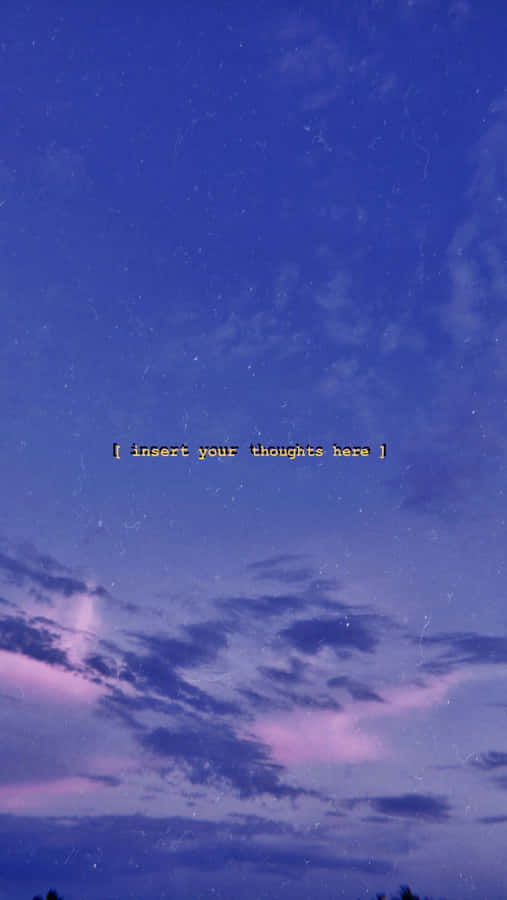 A Blue Sky With Clouds Wallpaper