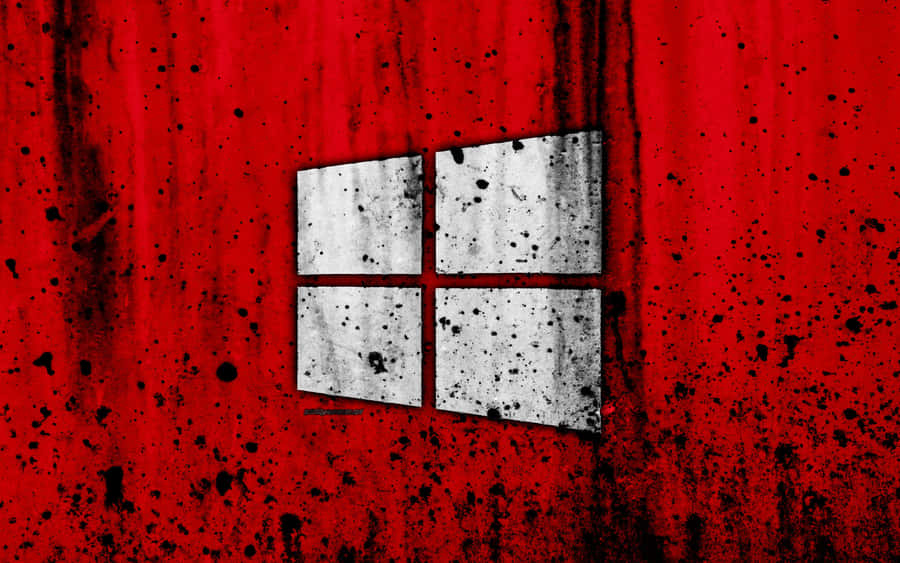 A Bold Vision Of Red With A Grungy Flair. Wallpaper