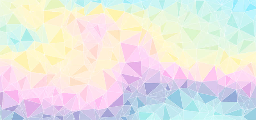 A Breathtaking View Of Crystal-like Textures In Pastel Colors Wallpaper