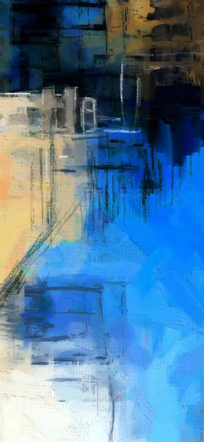 A Bright And Colorful Watercolor Painting Of A Surreal Landscape, Perfect For An Iphone Wallpaper. Wallpaper