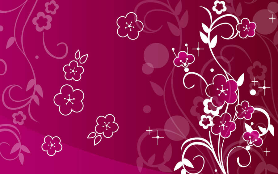 A Bright, Cute Neon Pink Background. Wallpaper