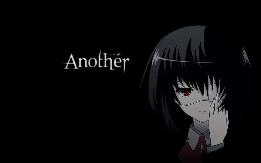 A Bright Red And Black Anime-style Character Gazing Into The Distance Wallpaper