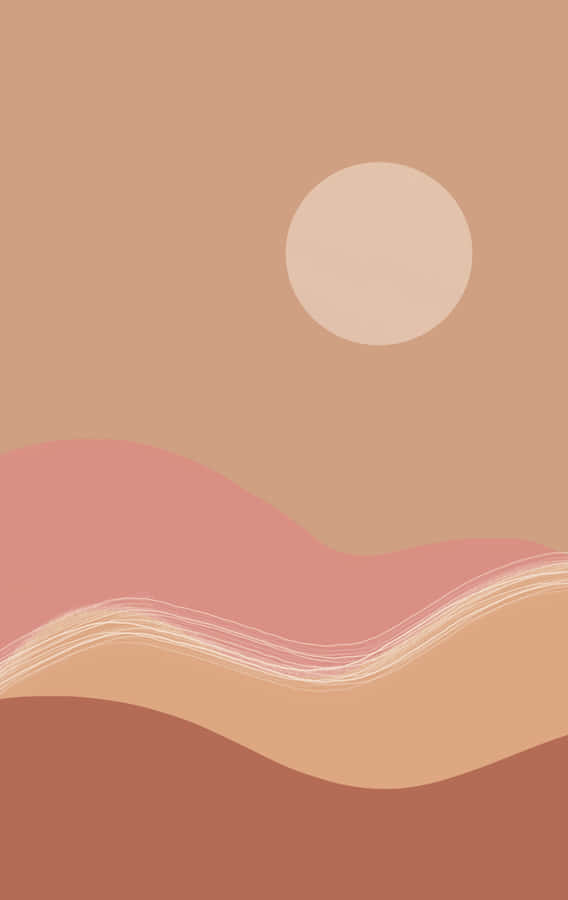 A Calm And Relaxing Scene Of Neutral Colors Wallpaper