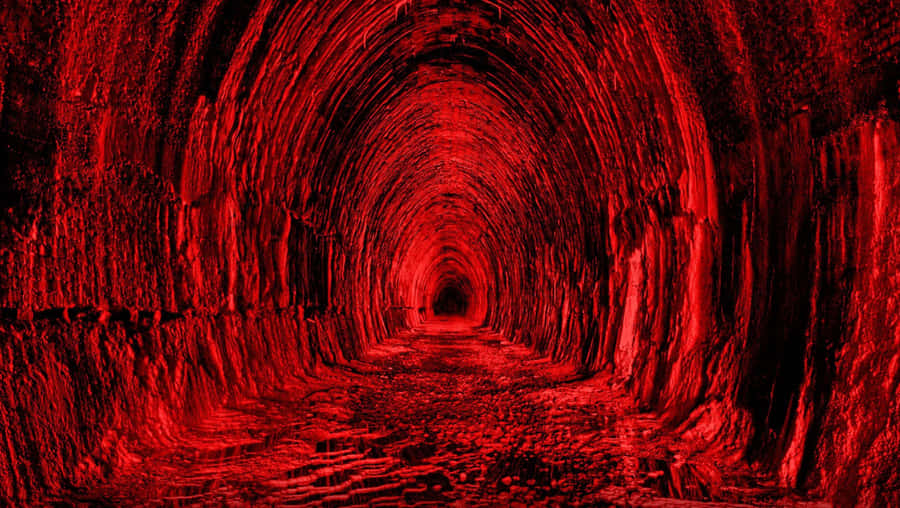 A Chic And Stylish Laptop In Red Aesthetic Anime Style Wallpaper