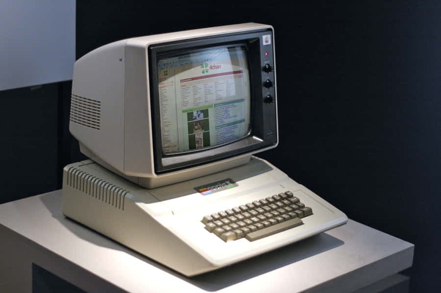 A Close-up View Of An Old Pc Wallpaper