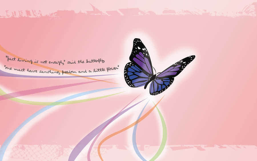 A Closeup Of A Bright And Colorful Butterfly Wallpaper