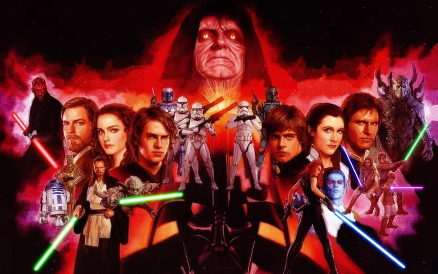 A Collection Of Some Of The Best From A Galaxy Far, Far Away Wallpaper