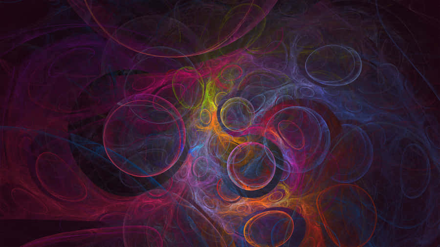 A Colorful Abstract Background With Circles And Circles Wallpaper