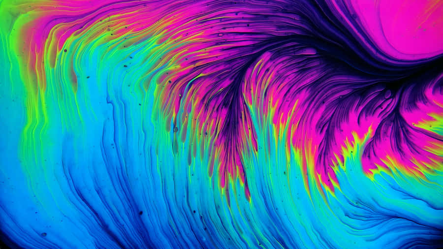 A Colorful Abstract Painting With A Rainbow Swirl Wallpaper