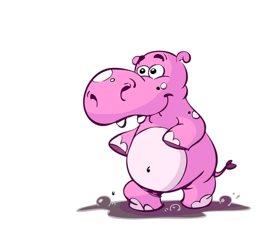 A Cute Cartoon Animal Taking A Nap Wallpaper