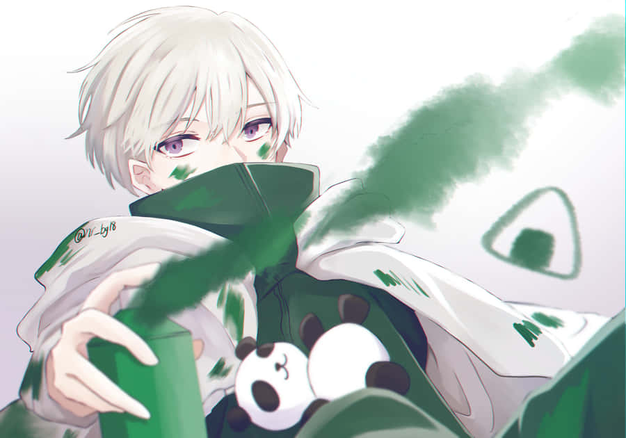 A Girl With Green Paint On Her Face Wallpaper