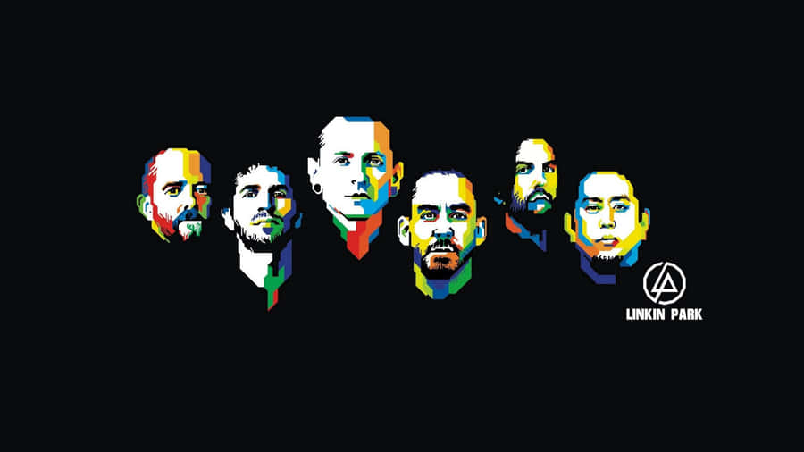 A Group Of Men In Colorful Backgrounds Wallpaper