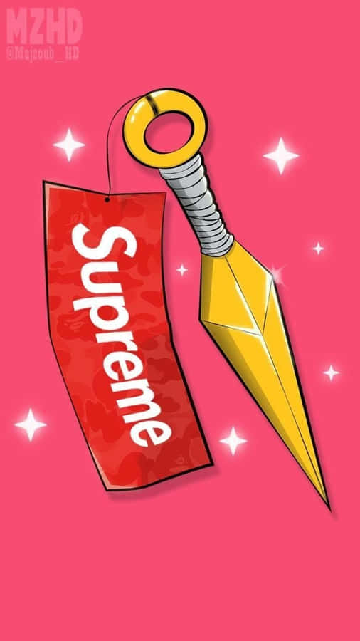 A Knife With The Word Supreme On It Wallpaper