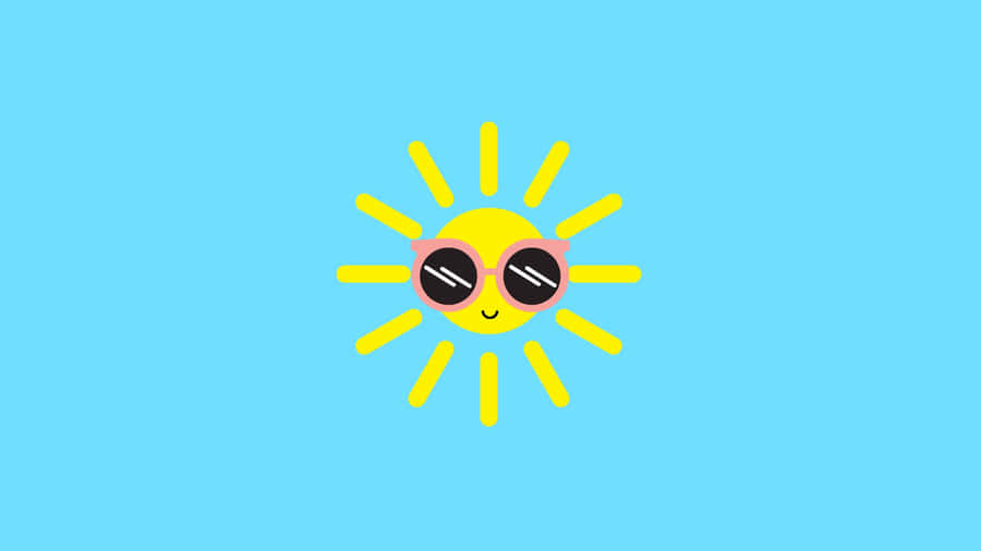 A Laptop Bathed In The Light Of A Beachy Summer Morning. Wallpaper