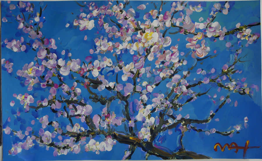 A Look At Van Gogh's Landmark Painting Of Almond Blossoms Wallpaper
