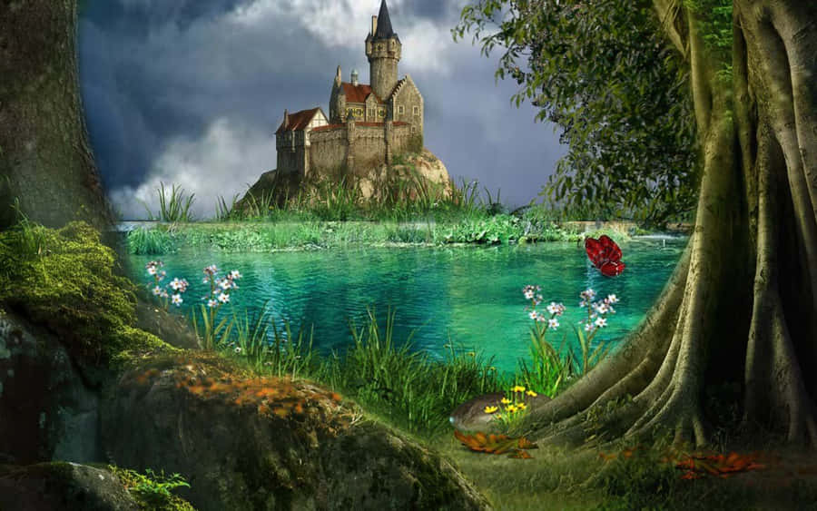 A Magical Fairy Tale Night Wallpaper