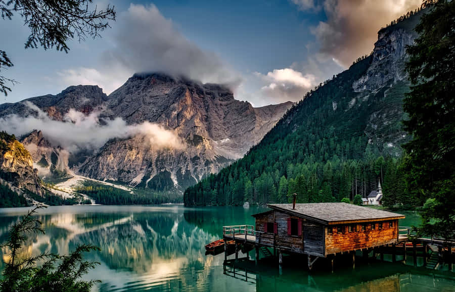 A Majestic View Of The Mountain Range. Wallpaper