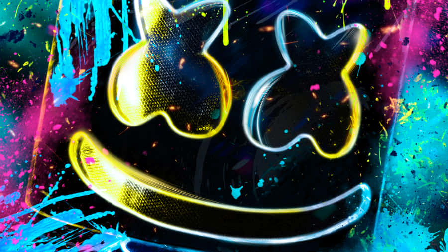 A Marshmallo Neon Iphone With A Bright Green Case Wallpaper