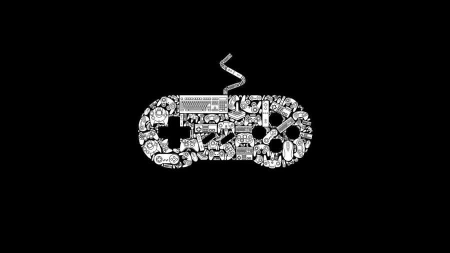 A Minimalist Black Background Wallpaper