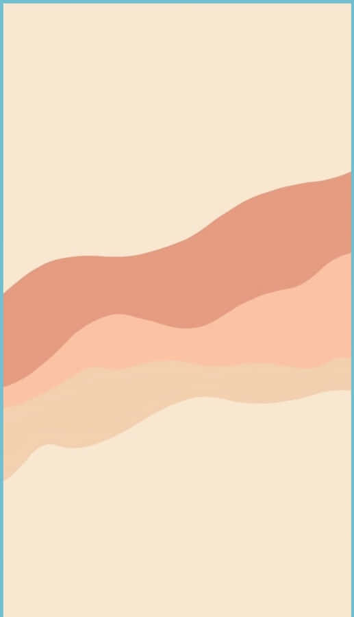 A Pink And Beige Wavy Line Wallpaper