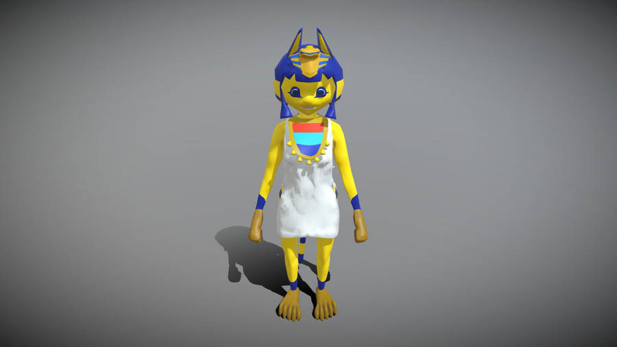 A Portrait Of The Fashionable Ankha In The Ever-popular Game Animal Crossing Wallpaper