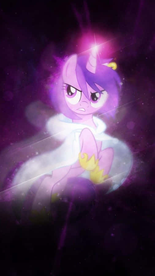 A Purple Pony With A Purple Horn And A Purple Dress Wallpaper